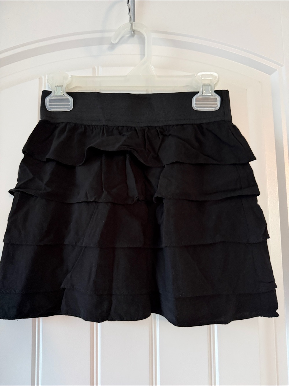 Gently worn Cato Black Tiered Ruffle Skirt for Kids
